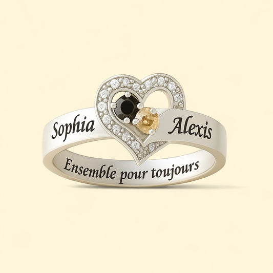 Bague-Cœur de Maman